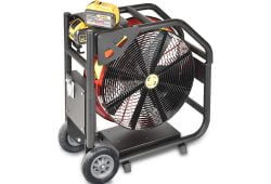 Super Vac NEW Battery Fan with DeWalt Batteries Super Vac NEW Battery Fan with DeWalt Batteries