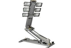 Quartz Halogen Light Towers with 11’ Reach from Base Quartz Halogen Light Towers with 11’ Reach from Base